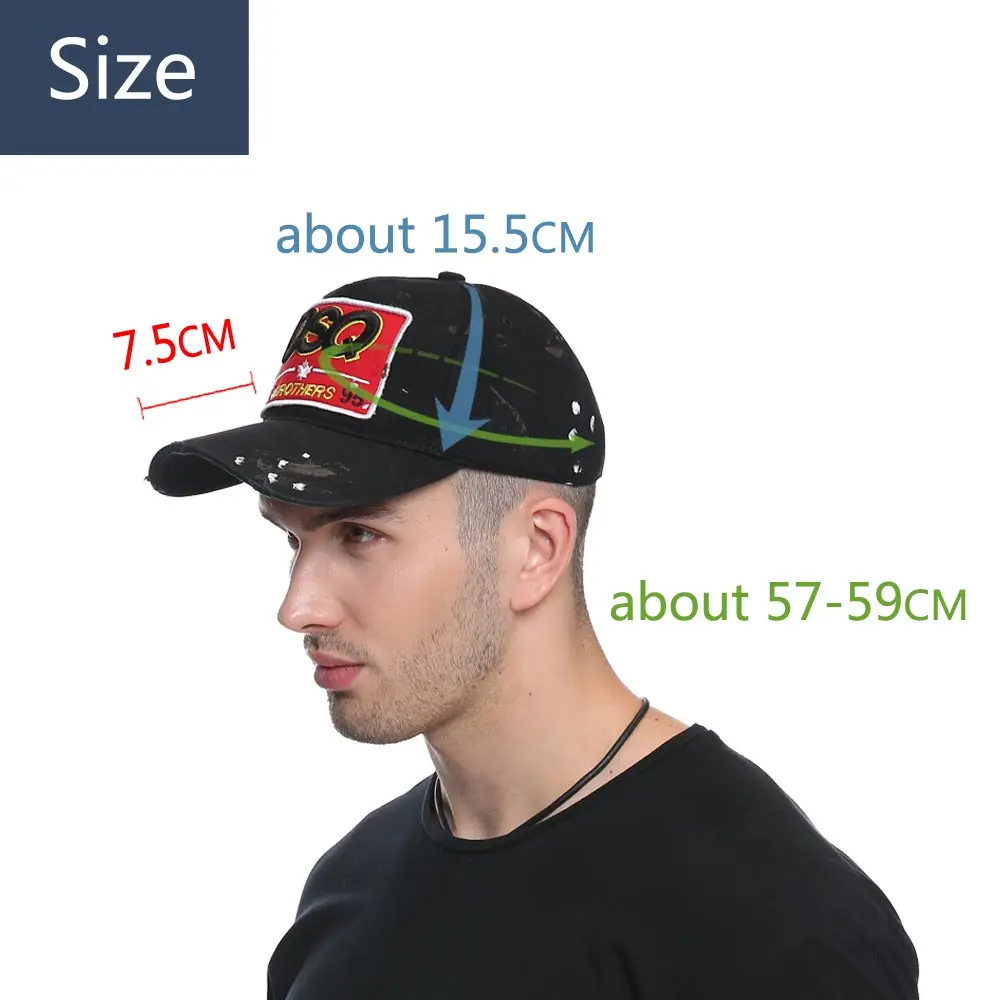 DSQICOND Snapback бейсболка для женщин и мужчин значок хлопок вышивка буквы Dat шляпы Bone