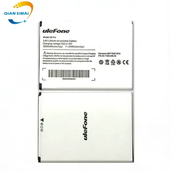

QiAN SiMAi 1PCS New 100% high quality s8 pro battery For Ulefone s8 pro mobile phone +track code