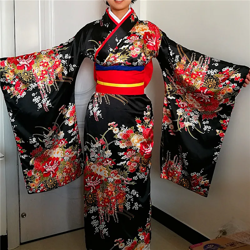 plus size japanese kimono dress