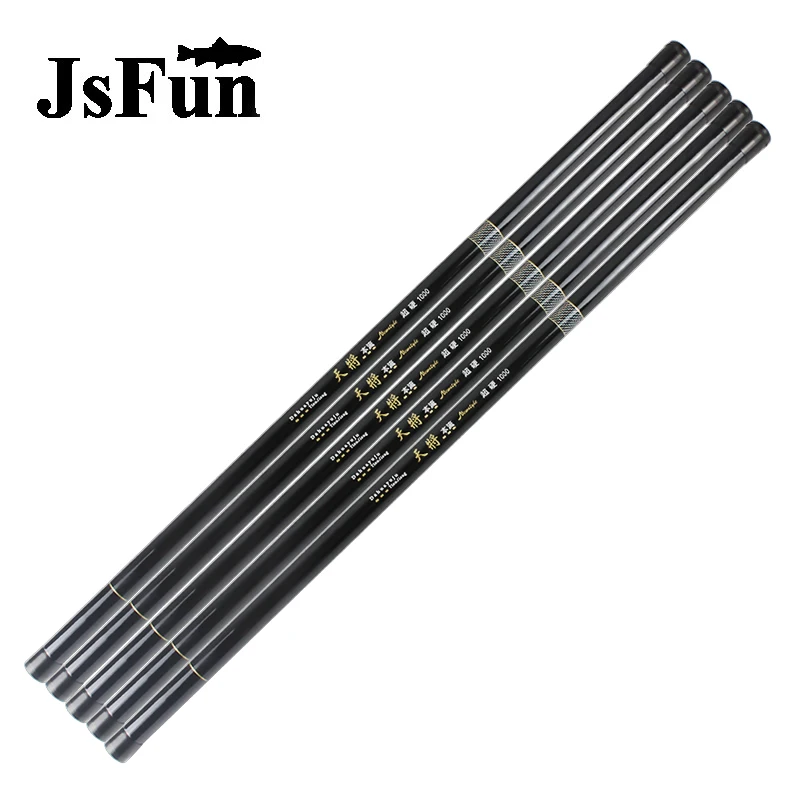 

JSFUN 8M/9M/10M/11M/12M Stream Rod Power Hand Rod Overlength With Carbon Fiber Telescopic Fishing Tackle With Spare Tip FG159