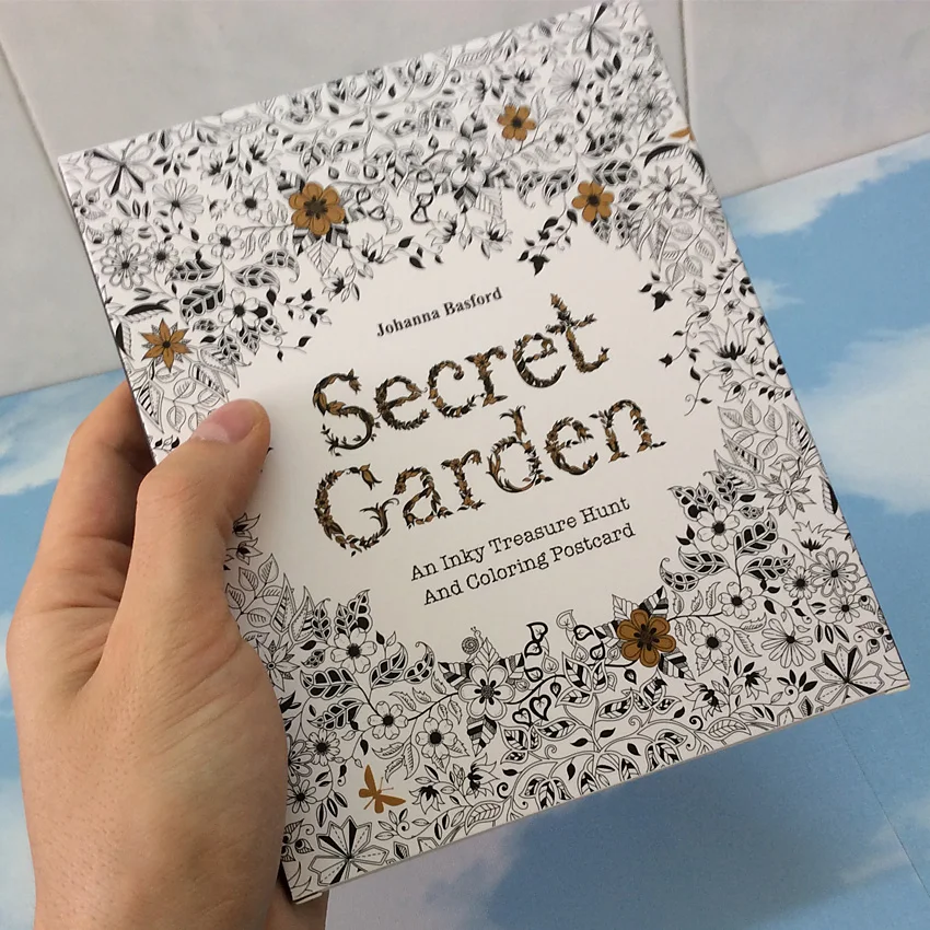 English Edition Secret Garden 30 Sheets Cards Coloring Books For ... English Edition Secret Garden 30 Sheets Cards Coloring Books For ...