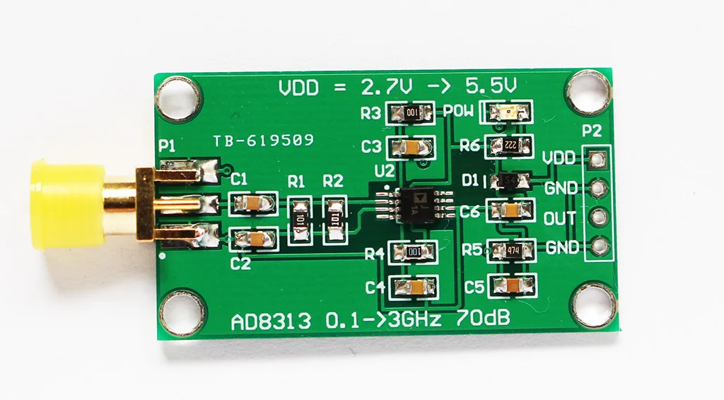AD8313 0.1 GHz to 2.5 70 DB Logarithmic Detector/controller Module | Бытовая техника