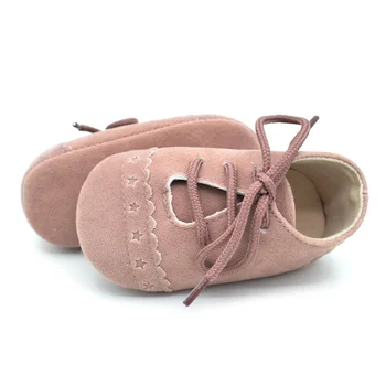 

Cute Solid PU Baby First Walkers Antislip Prewalkers Infant Girl Shoes