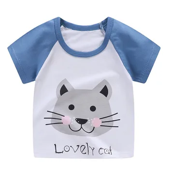 

Cotton Infant T-shirt Casual Tee Tops Boy Shirt Summer Baby Boys T Shirt Cartoon Print Short Sleeve Kids Girls T-shirts