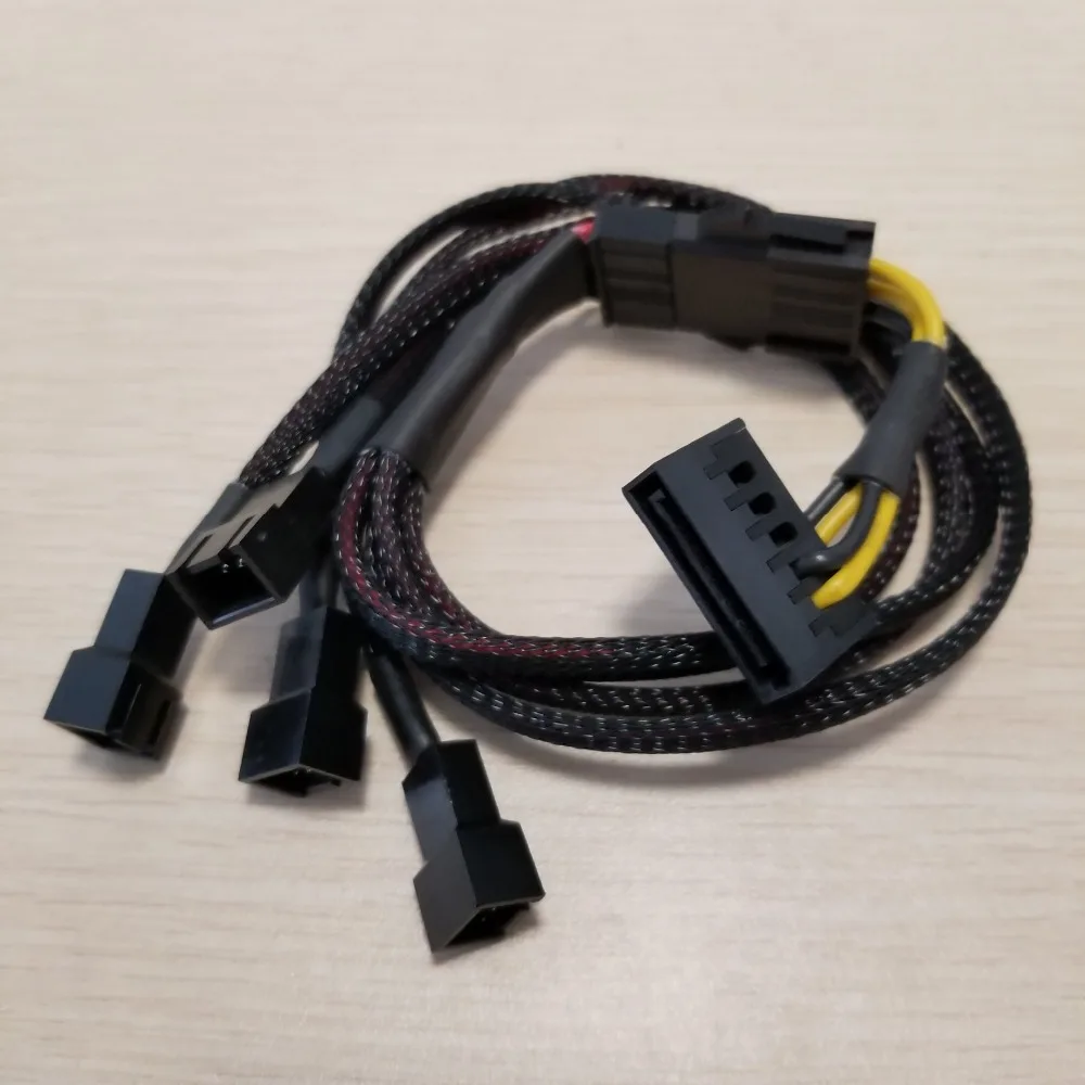 8-Port Computer Cooling Fan SATA Power Supply Socket 8-Port Computer Cooling Fan SATA Power Supply Socket