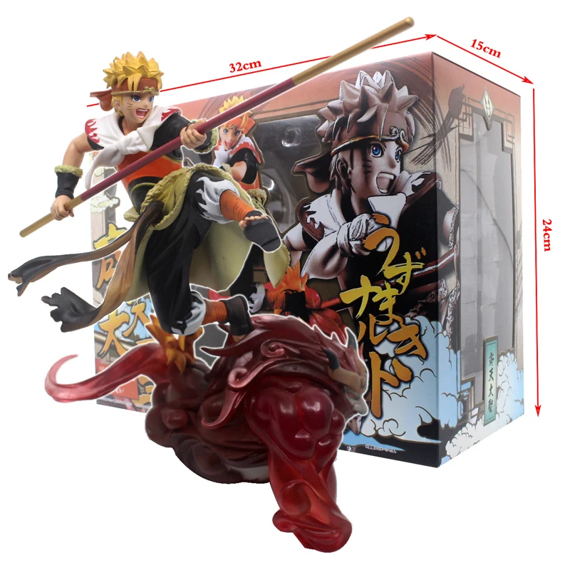 

Naruto Figure Tail Beast Vortex Big Samurai Qitian Dasheng Sun Wukong Model Collection Ornaments Children Toy Gift