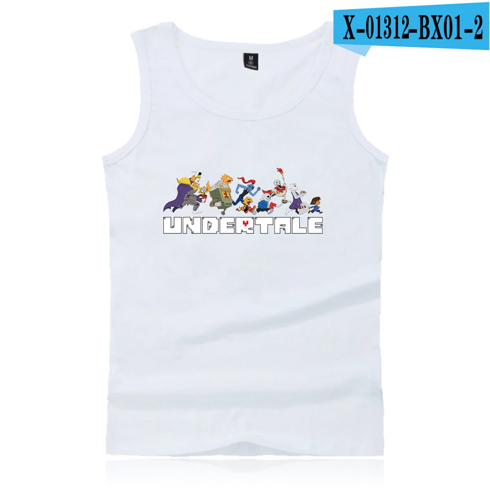 Undertale летняя майка с круглым вырезом без рукавов с широким плечом для мужчин и женщин повседневная одежда для пары - Цвет: Армейский зеленый