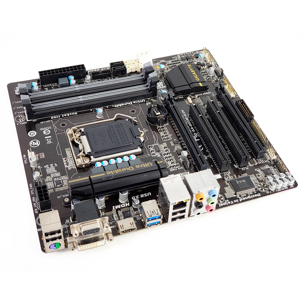 Gigabyte GA-B85M-D3H рабочего Материнская плата B85M-D3H B85 LGA 1150 i7 i5 i3 DDR3 32G SATA3 USB3.0 VGA, HDMI, DVI HDMI микро-atx корпус