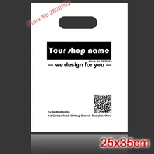 25*35 см обычай торговый ручка пластиковая сумка/подарок пластиковая упаковка мешок для одежды/логотипом акции сумка