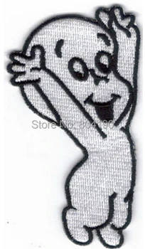 

3.25" CASPER THE FRIENDLY GHOST TV Movie Series punk applique sew on/ iron on patch badge sewing accessories for clothes