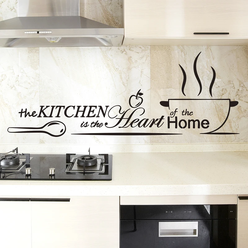 [Dreamarts] Coffee Cup Wall Stickers Vinyl DIY Shop Window Sticker Kitchen Wall Tile Stickers Cuisine Home Decoration