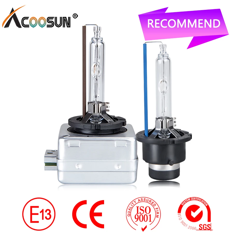 

Acoosun OEM 2PCS 35W HID Xenon Headlight Bulbs D1S D2S D3S D4S D2R D4R Xenon Lamp Car Lights Replacement 4300k 5000k 6000k 8000k