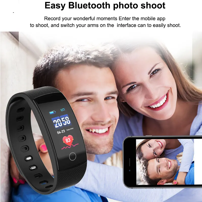 smart watches BOAMIGO brand bracelet wristband bluetooth heart rate Sleep Monitoring for IOS Android phone sport fitness watch  