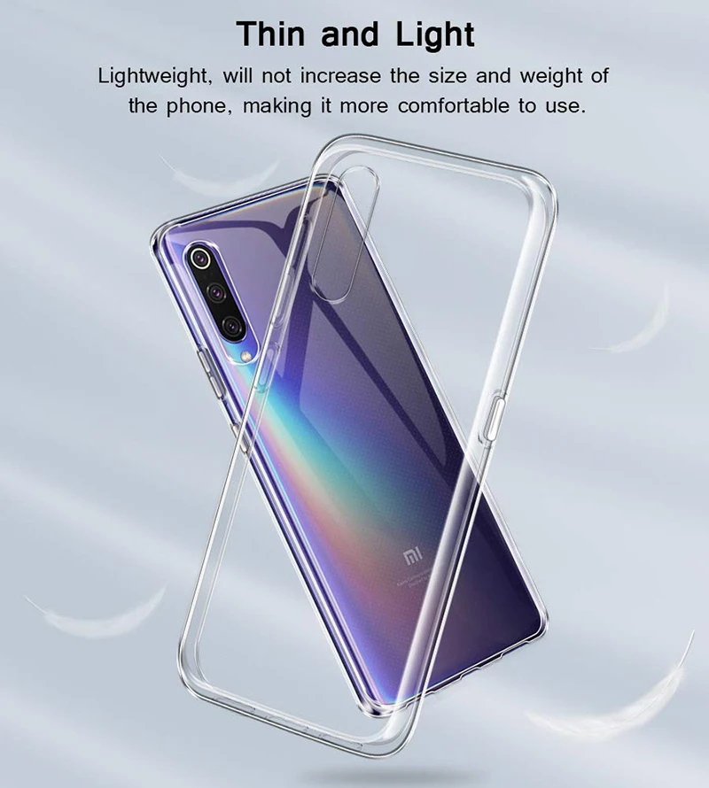 Чехол для Xiaomi mi 9 SE TPU Силиконовый прочный прозрачный мягкий чехол 5 97 защитная