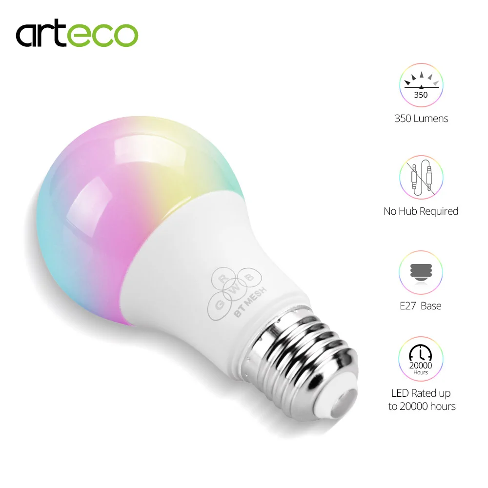 Smart RGB лампы Bluetooth 4,0 аудио колонки лампы затемнения E27 светодио дный Беспроводной музыка лампочки Цвет изменения через Bluetooth Управление