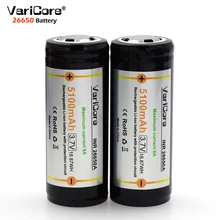 2 шт VariCore защита 26650 5100mAh 3,7 V Li-lon аккумуляторная батарея с PCB 8A 3,6 V батареи питания для фонарика