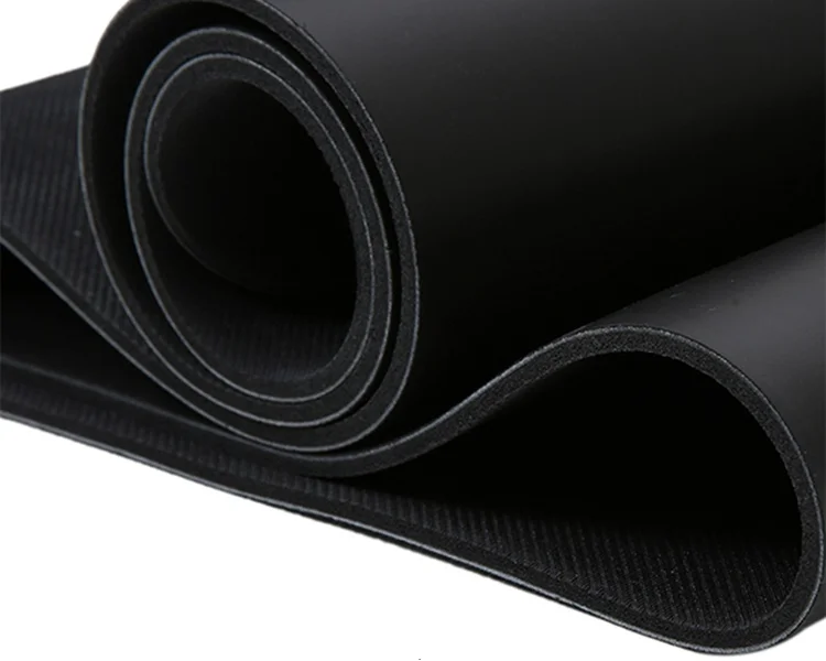 Натуральная Резина Черного Цвета Коврик для йоги 5 мм * 68 см * 183 см Анти-скольжение тротуарная Экологичная йога коврик резьба позиционная