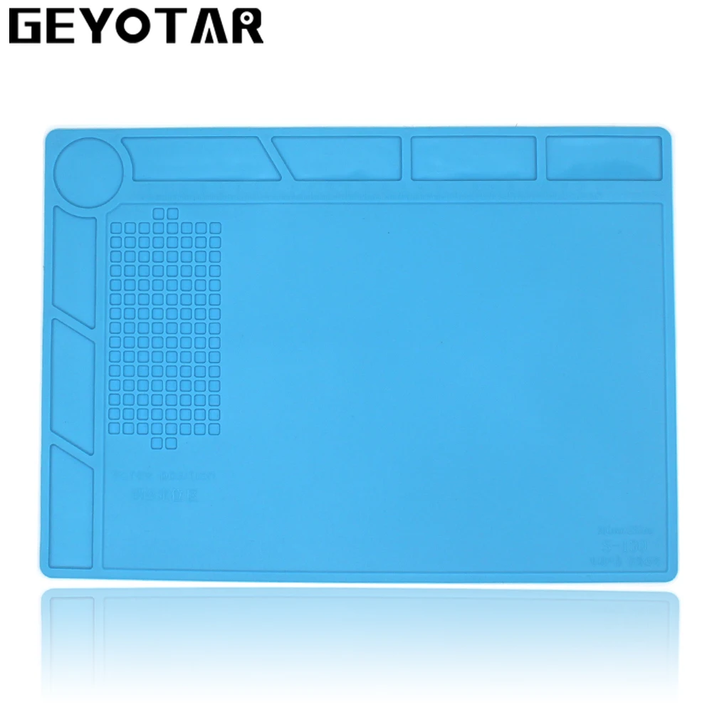 GEYOTAR Heat Insulation Silicone Pad Desk Mat Maintenance Platform for BGA Welding Repair Station Anti-static Pad