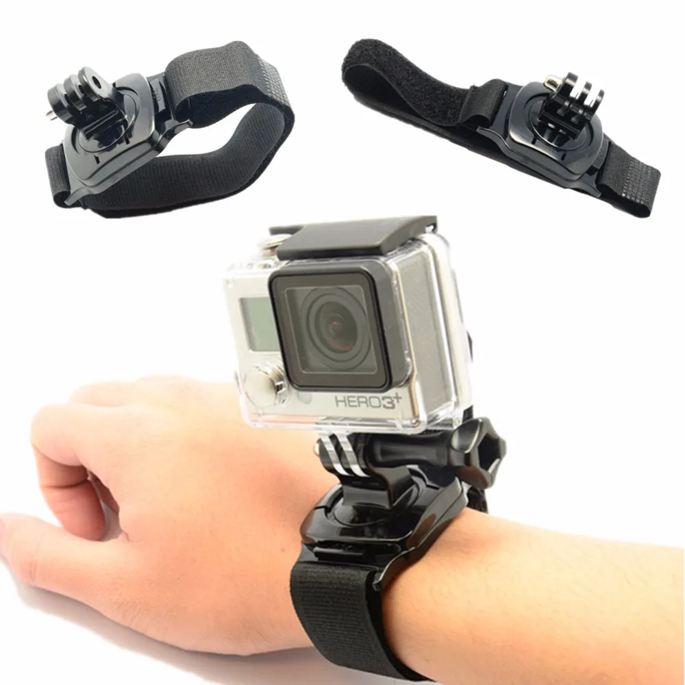 

360 Degree Rotation Hand Wrist Strap Mount for Gopro Hero 5 & Xiaomi Yi Sjcam SJ4000 SJ5000 Action Camera