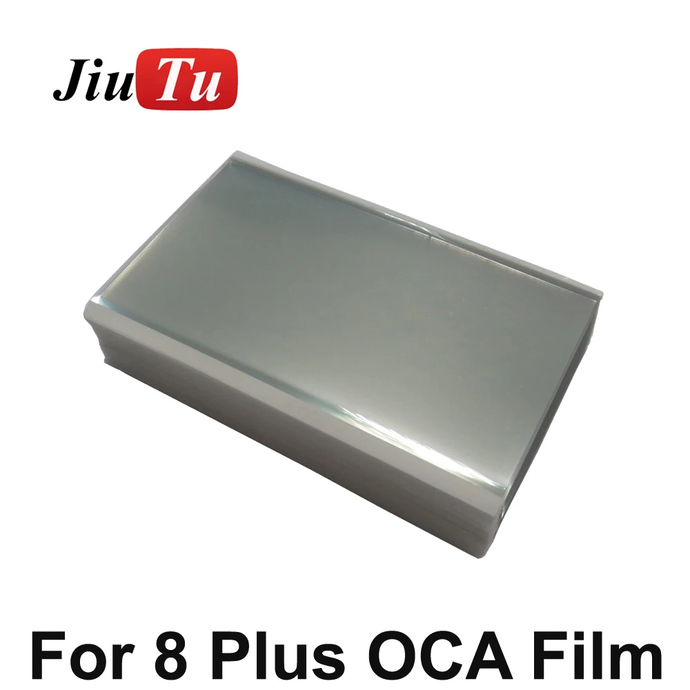 Jiutu 50pcs Fast Shipping 250um Optical Clear Adhesive Film For iPhone 7/7Plus/8/8Plus/X OCA Film Double Side Sticker Glue