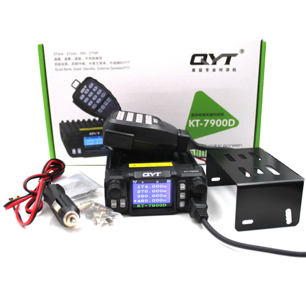 QYT KT-7900D Band/Quad 144/220/350/440 МГц мобильное радио 25 Вт большой