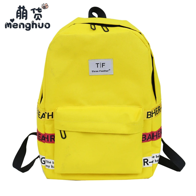 

MENGHUO Large Capacity Backpack Women Preppy School Bags For Teenagers Oxford Candy Color Girls Men Travel shoulder Bag Mochilas