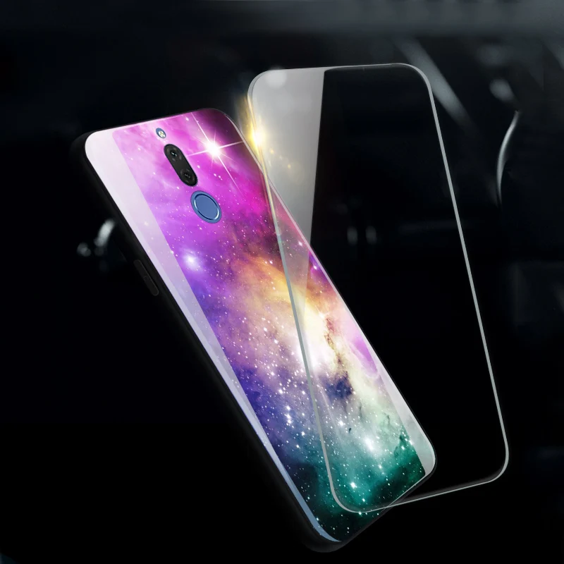 Чехлы для телефонов из закаленного стекла Huawei Nova 2/2 Plus Cool Space Moon чехол 2S / 2i 3E Planet Stars