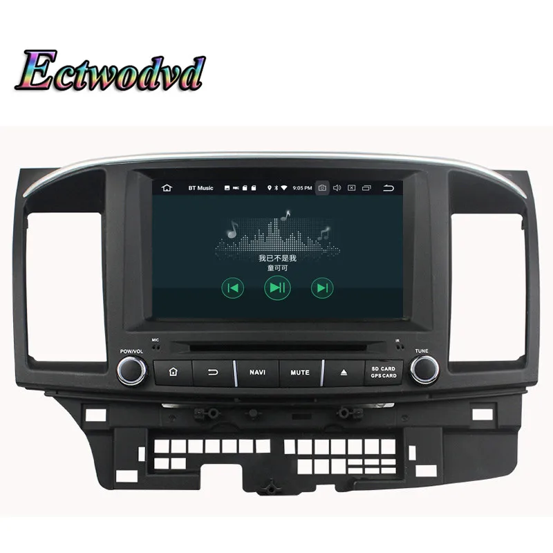 Clearance Ectwodvd Octa Core 4G RAM 64G ROM Android 9.0 Car Multimedia DVD Player GPS HeadUnit for MITSUBISHI LANCER 2006-2012 12