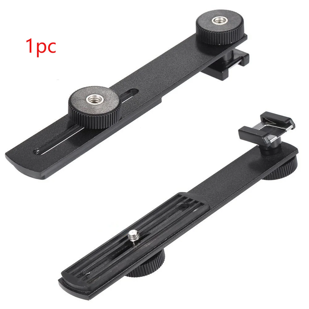 

Bracket Dual Head Camcorder Universal Flash Lamp Metal Camera Fill Light Hot Shoe Tripod Stand Arm