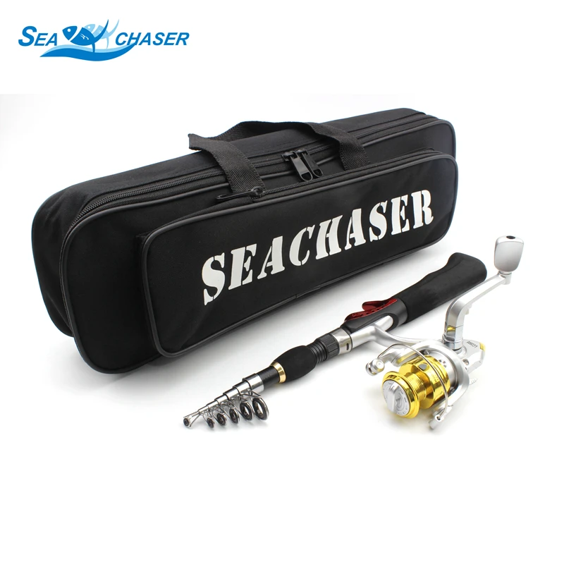 جديد 1.65 متر الصيد قضيب 8BB بكرة و الصيد حقيبة المحمولة طوي الغزل الصيد قضيب الكربون مع قضيب كومبو الصيد مجموعة