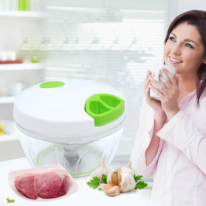 

Kitchen Pulling Food Chopper Household Hand Manual Rope Processor Slicer Shredder Salad Maker Vegetable Tools