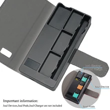 Портативный внешний аккумулятор 1200 мАч, зарядное устройство для JUUL, чехол для зарядки, держатель для хранения, светодиодный индикатор, светильник с магнитной крышкой