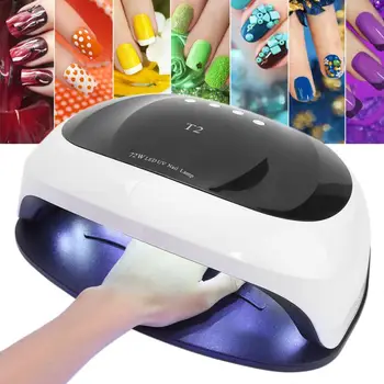 

Uv Led Professional 72W Two Hands Manicure Art Nail Gel Polish Dryer Light Quick-Dry Nail Lamps