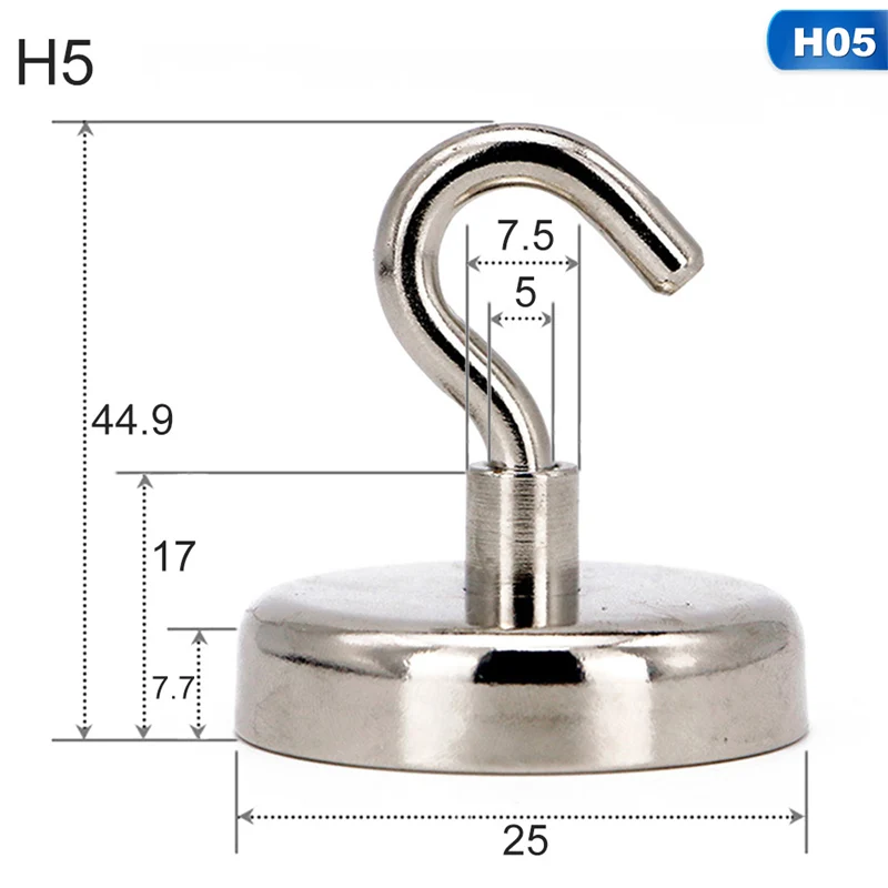 1 шт. магнитные подвесные крючки удерживающие мощный неодимовый магнит сильный редкоземельный магнит вешалка для дома кухонный настенный крючок - Цвет: 05 D25