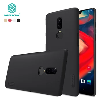 

For oneplus 6 case cover 6.28 inch NILLKIN Frosted PC Matte hard back cover with Gift Phone Holder one plus 6 Phone Case