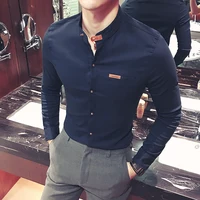 JCCHENFS 2018 новый модный бренд для мужчин бизнес футболка с длинными рукавами Качество Лен Дизайн Формальные Повседневная рубашка Большой разме