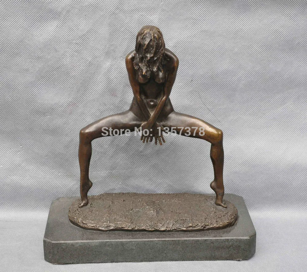 

shitou 00848 10 Bronze Nude Women Sexy beauty Dance Art Sculpture Statue