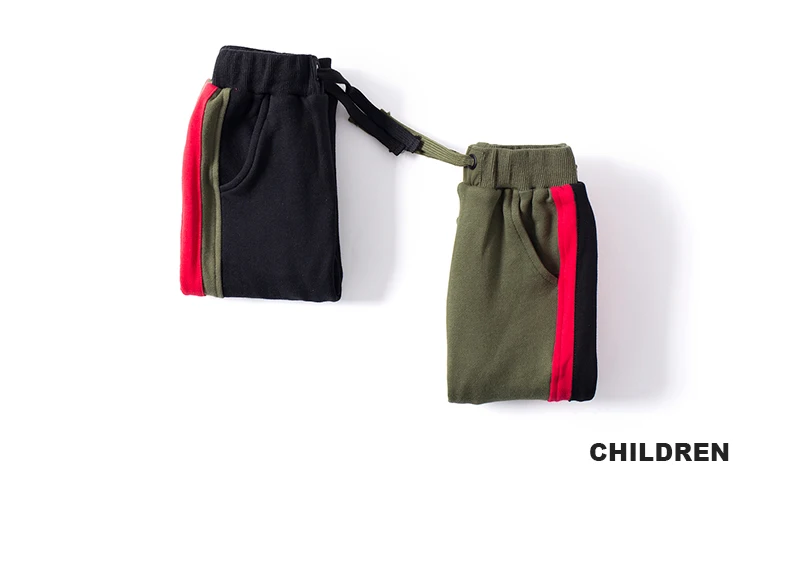 Mayas/Модные осенние штаны в полоску для мальчиков модные черные брюки-карго для девочек зимние детские штаны в армейском стиле 81261