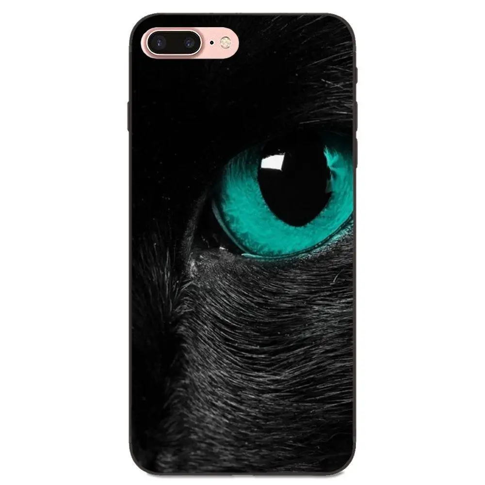 Черные кошачьи глаза Сияющие красочные милые для Huawei nova 2 Plus 2S 3i 4 4e Y3 Y5 II Y6 Y7 Y9 Lite Prime