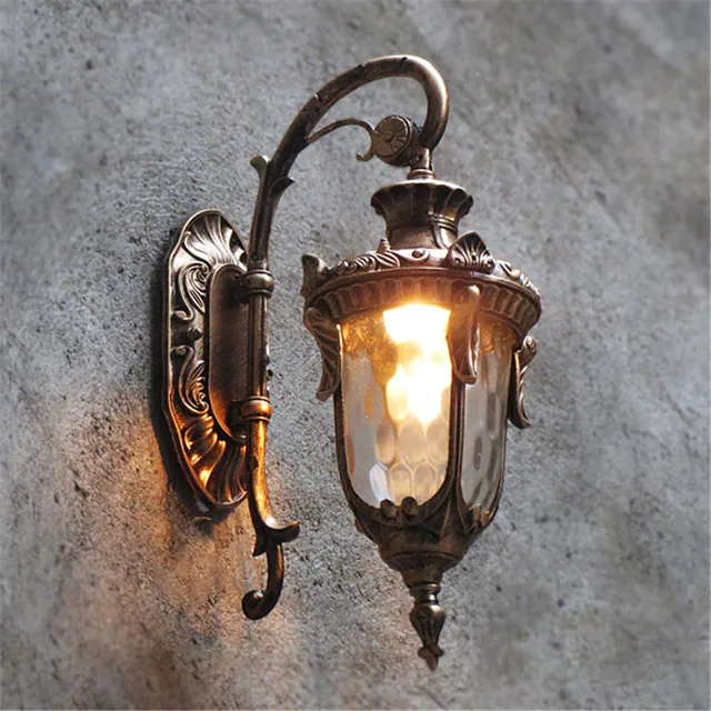 Modern Outdoor Wall Lights Garden Pathway Antique Sconce Modern Outdoor Wall Lights Garden Pathway Antique Sconce Aluminum Vintage Country Chandelier Lighting Brown Small