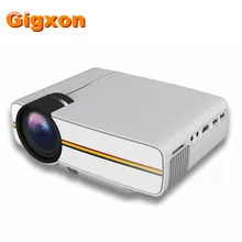 Gigxon G400Y мини-проектор с ЖК-дисплеем 800*480 P 1000 люмен 16,7 K цветной вход USB/S D/VGA/HDMI/AV Max 1080 P поддержка для портативных ПК