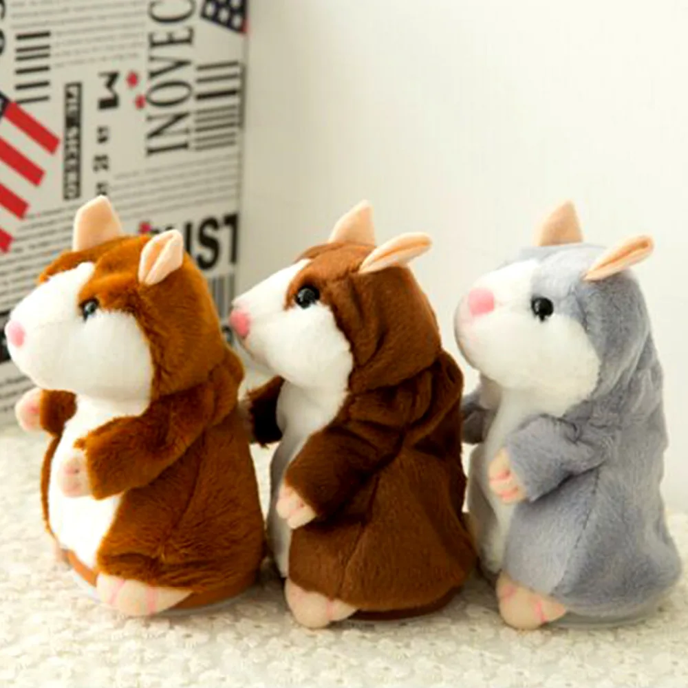 Talking Hamster cute Mouse Pet Plush Toy Electric Record Hamster