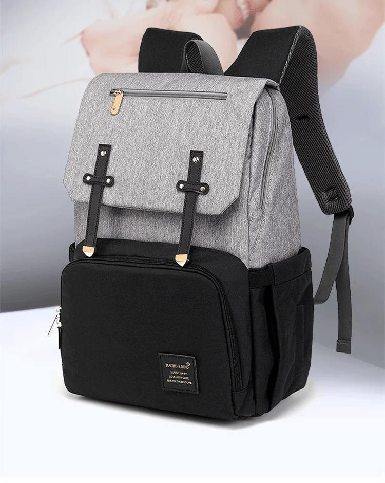 Fashion Diaper Bag Mummy Backpack Large Capacity Maternity Nappy Bag Usb Baby Stroller Bag Waterproof Oxford Handbag For Mother (2)