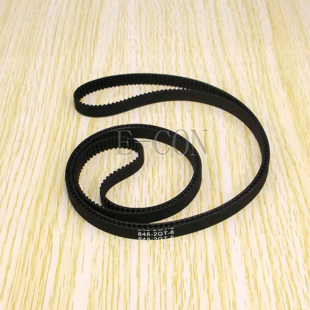 

5pcs/lot 848-GT2 Loop Timing Belt Width 6mm GT2 Belt Rubber Fiberglass Inner Length 848mm 424 Teeth for GT2 Timing Pulley