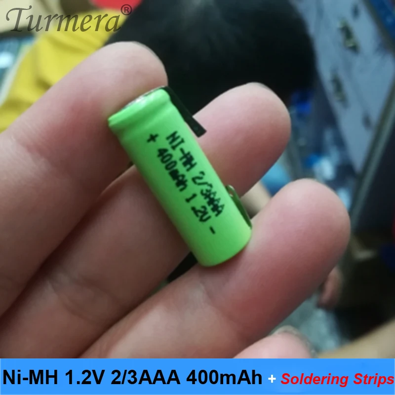 Nimh батарея 2/3 aaa 1 2 в 400 мАч сварочные полосы беспроводная мышь аккумуляторная