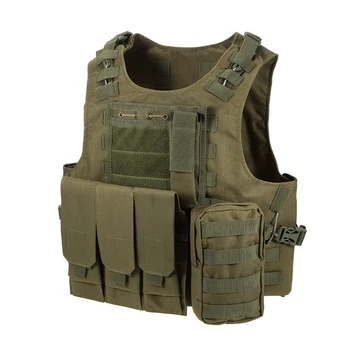 

Outdoor Tactical Vest Amphibious Army Battle Molle Waistcoat with Pouches Combat Assault Plate Carrier Hunting Protection Vest