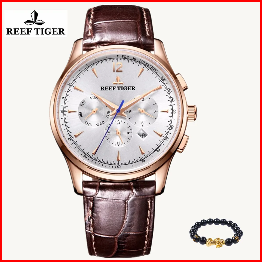 

2019 New Reef Tiger Top Brand Luxury Watch Men Sports Fashion Waterproof Automatic Mechanical Watches Clock Relogio Masculino