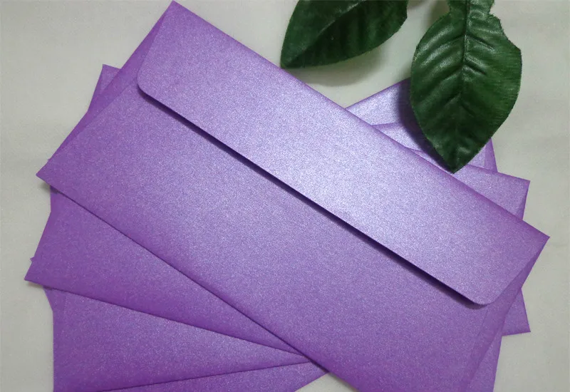 

Pearlescent Purple color envelope business invitation envelope chinese wedding invitation cards envelope