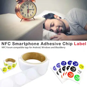 

6 NFC label sticker NFC213 chip compatible with all NFC mobile phone label stickers Capacity smart sticker