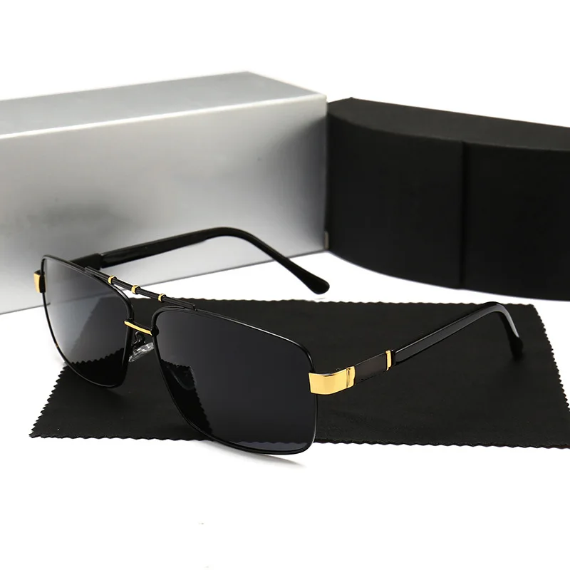 Поляризационные солнцезащитные очки для мужчин, роскошные брендовые дизайнерские классические ретро солнцезащитные очки, мужские солнцезащитные очки с покрытием для вождения, gafas de sol hombre 550